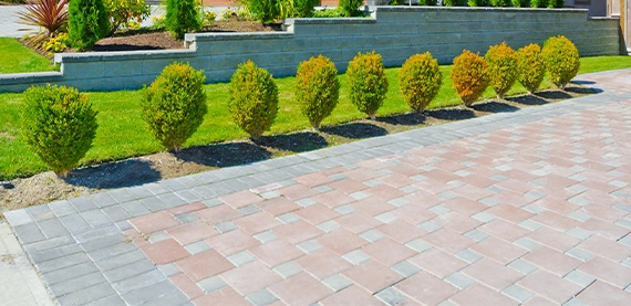 Green Side Up interlock driveway project