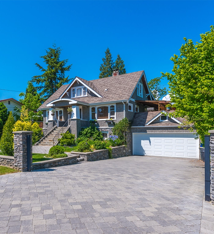 Green Side Up interlock driveway project
