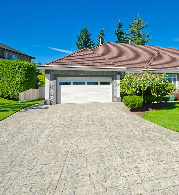 Green Side Up interlock driveway project