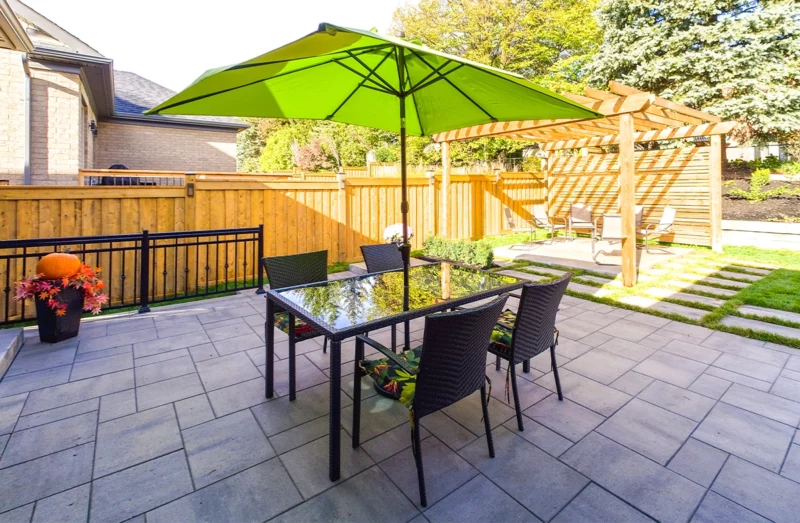 Green Side Up interlock patio and walkway project