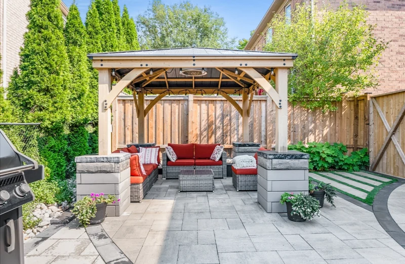 Green Side Up interlock patio and walkway project