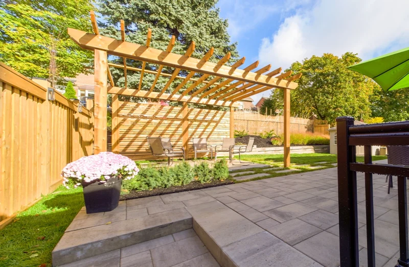Green Side Up interlock patio and walkway project