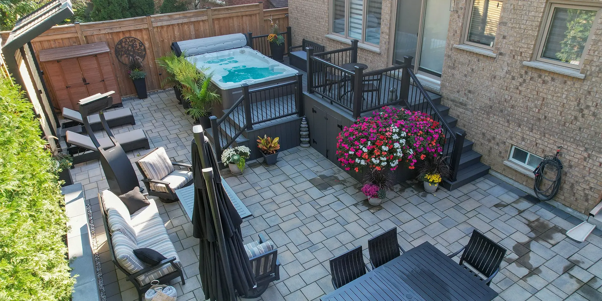 Green Side Up interlock patio and walkway project