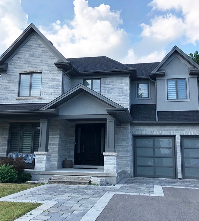 Green Side Up interlock driveway project